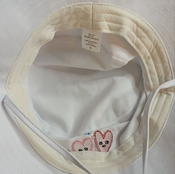 CPTN Apparel Bucket Hat/ Soul Mates/ Embroidered 100% Cotton White Canvas - Picture 11 of 12